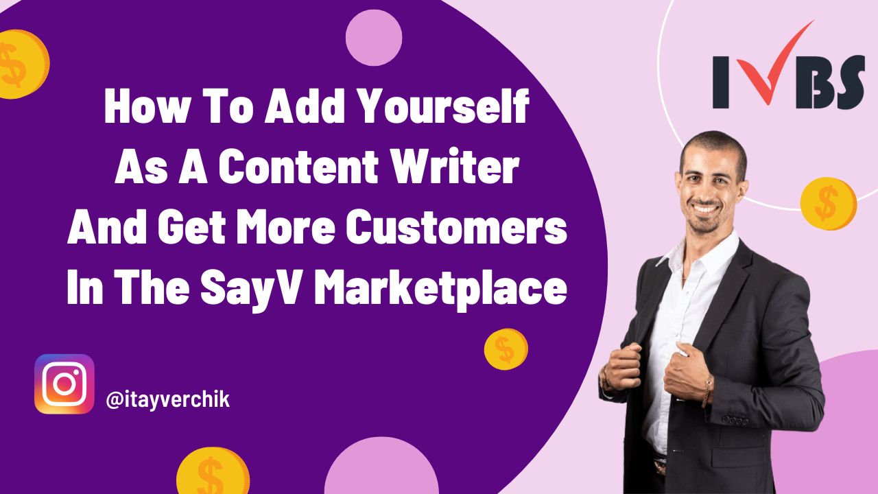 How To Add Yourself As A Content Writer And Get More Customers In The Sayv Marketplace